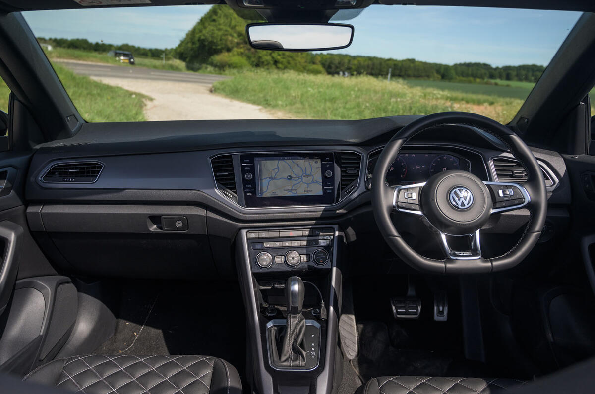 Volkswagen T-Roc Cabriolet 2020 road test review - dashboard