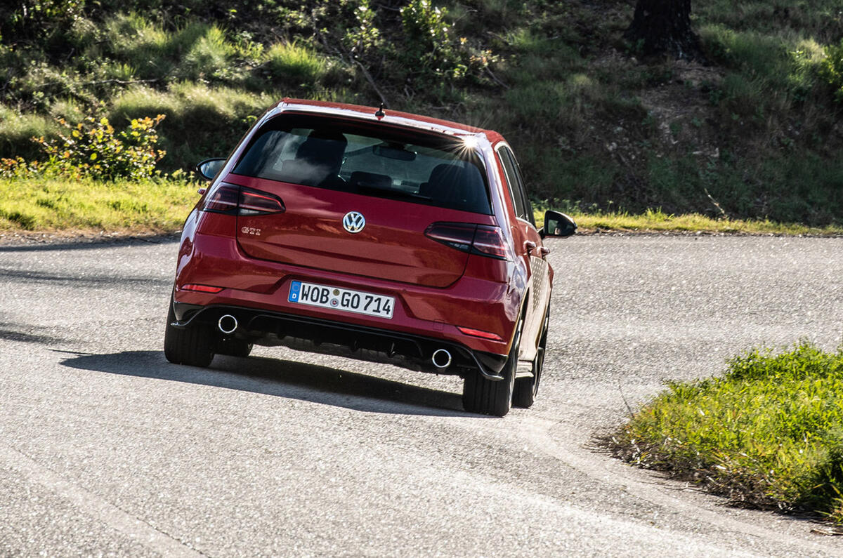 Volkswagen Golf GTI TCR 2019 road test review - road rear