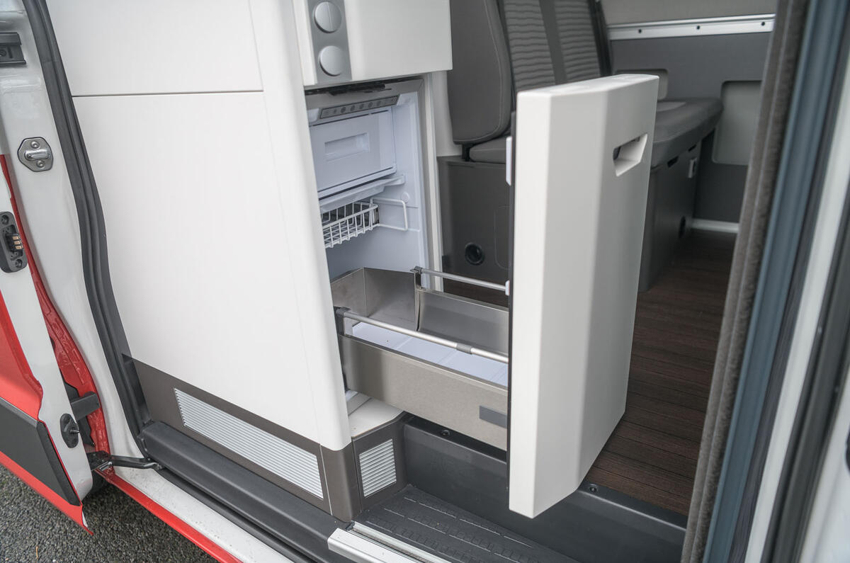 Volkswagen Grand California 2020 road test review - fridge