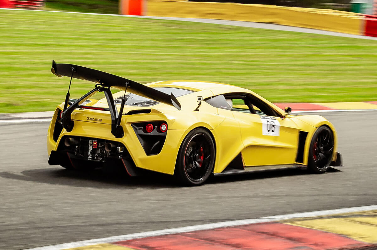 Zenvo TSR-S 2020 road test review - circuit rear Zenvo TSR-S 2020 road test review - circuit rear