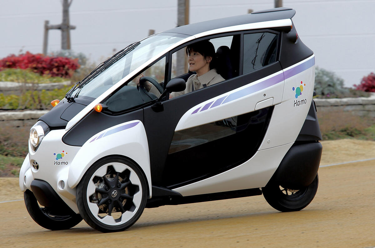 no title Toyota i-Road starts testing in Tokyo