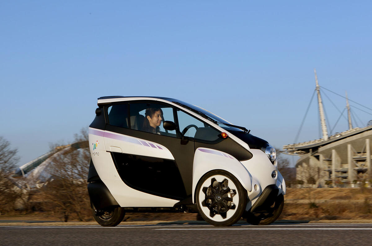 no title Toyota i-Road starts testing in Tokyo