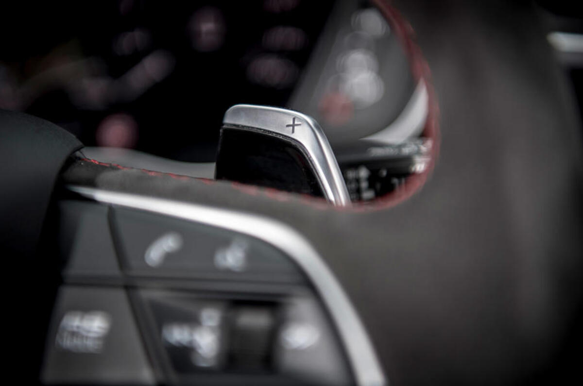 Audi RS Q3 2020 road test review - paddle shifters