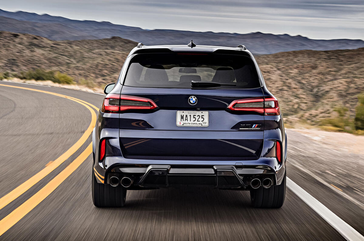 BMW X5 M Competition 2020 road test review - rear end BMW X5 M Competition 2020 road test review - rear end