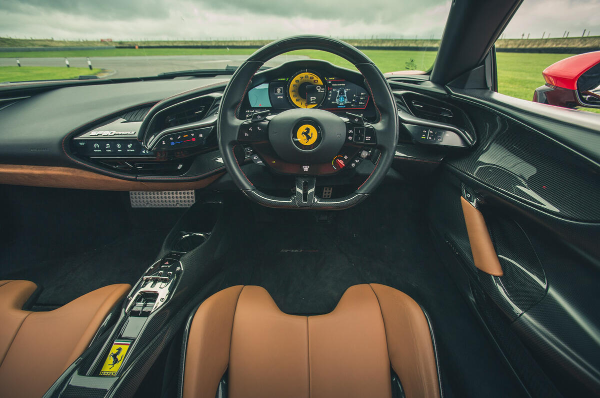 15 Ferrari SF90 Stradale 2021 road test review dashboard