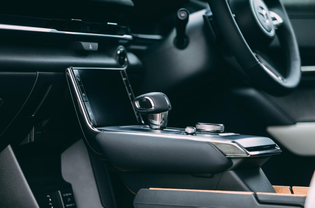 15 Mazda MX 30 2021 road test review gearstick