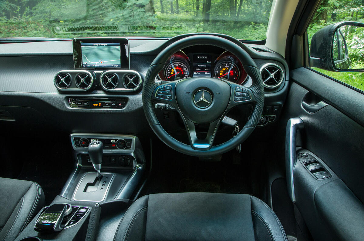 Mercedes-Benz X-Class road test review dashboard