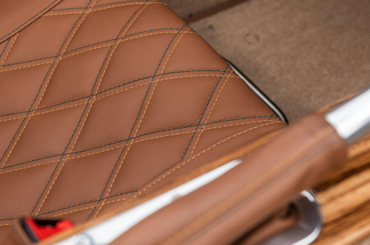 Morgan Aero GT 2018 review - seat stitching