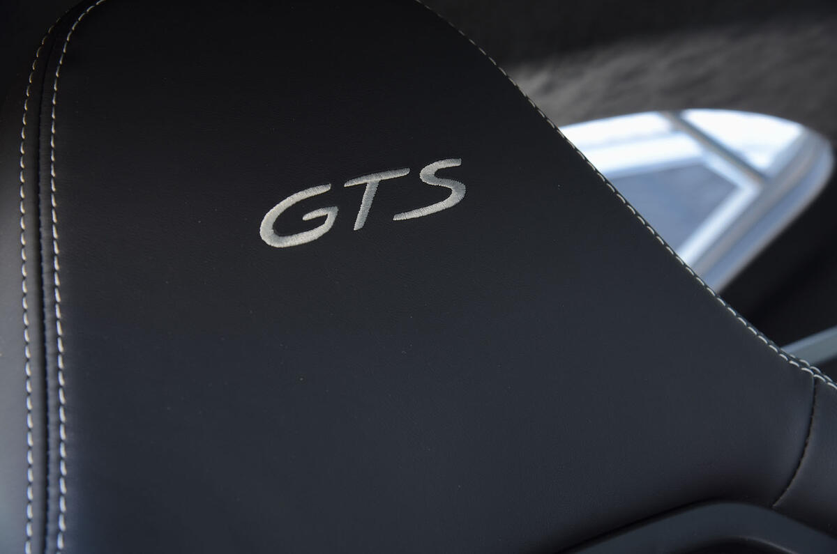 Porsche 718 Cayman GTS 2018 review embroidery