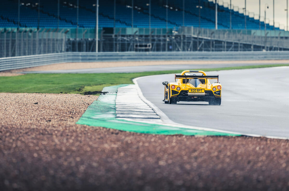 Radical Rapture 2020 road test review - on track rear