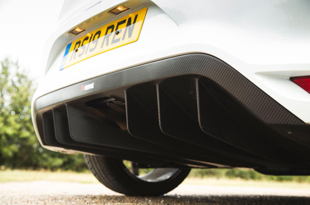 Renault Megane RS Trophy-R 2019 road test review - rear diffuser