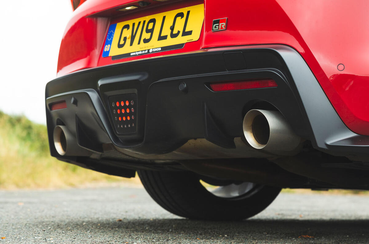 Toyota GR Supra 2019 road test review - exhausts