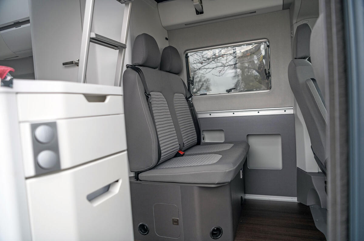 Volkswagen Grand California 2020 road test review - rear seats