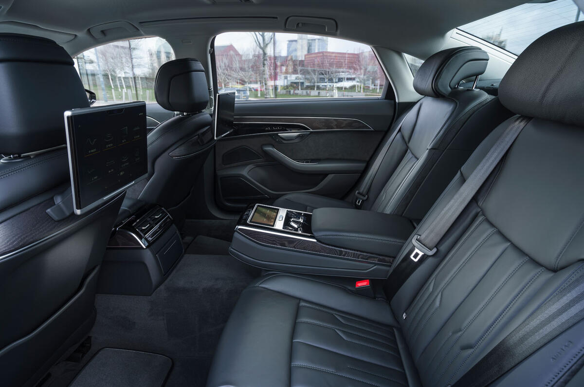 Audi A8 60 TFSIe 2020 road test review - legroom Audi A8 60 TFSIe 2020 road test review - legroom
