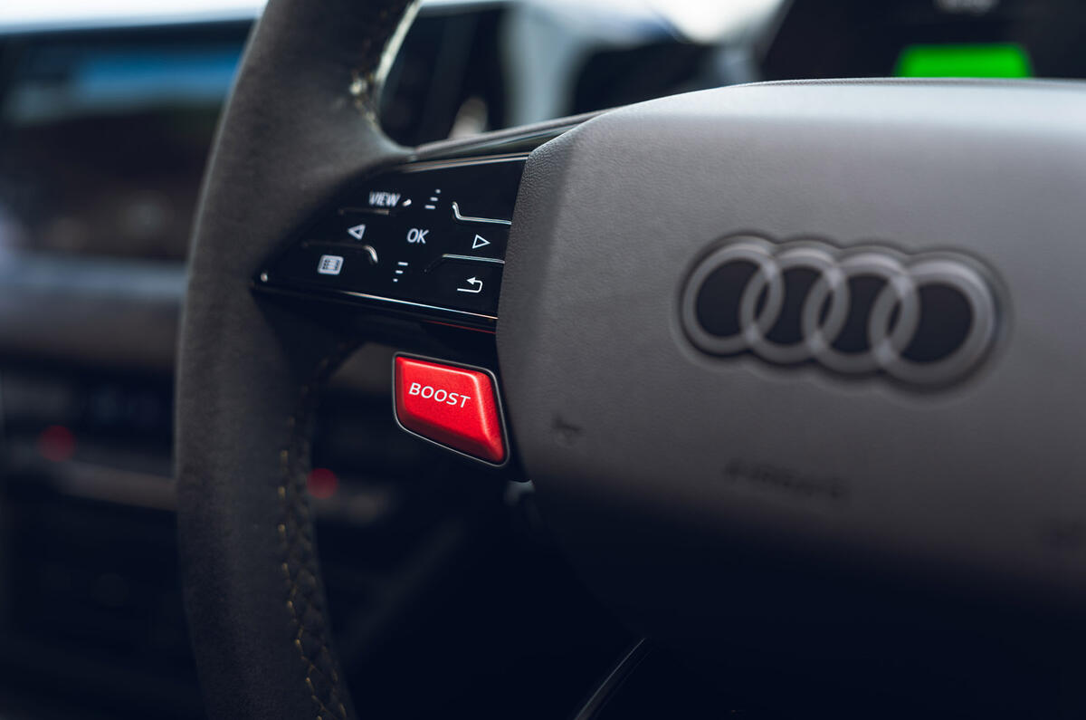 16 Audi RS E Tron GT Performance 2024 review boost button