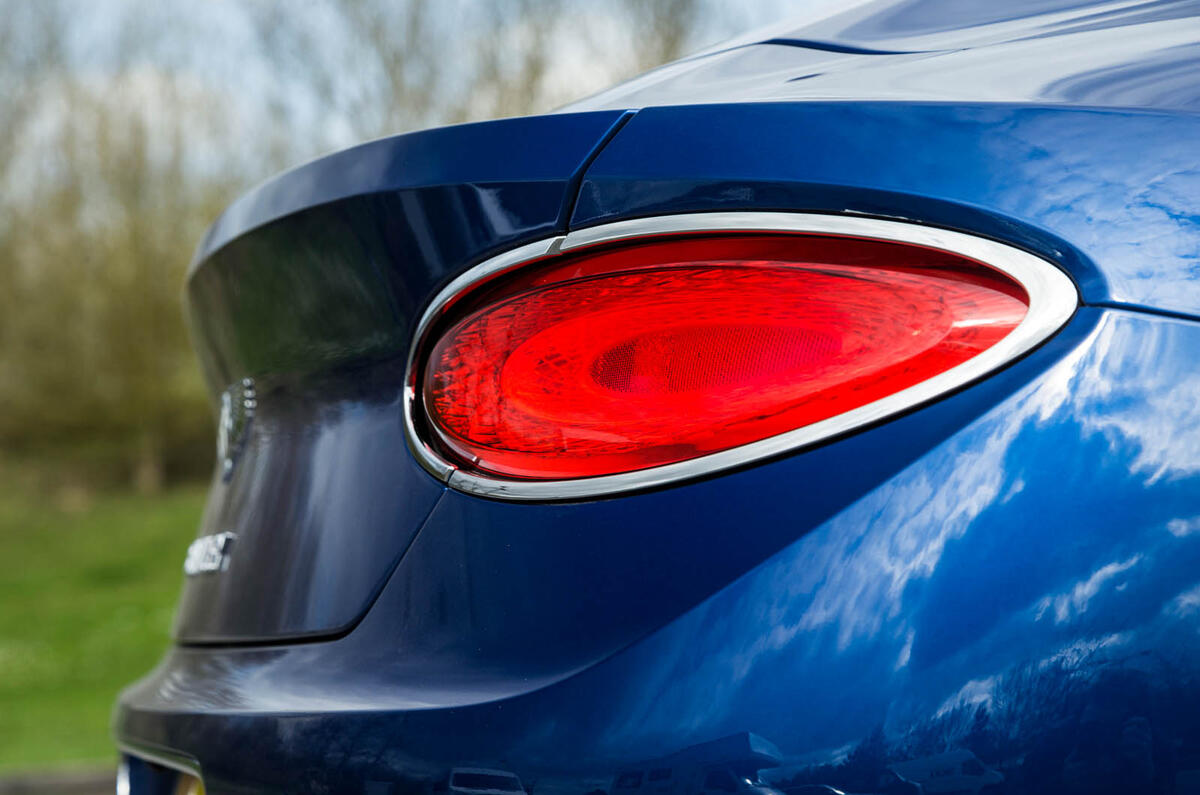 Bentley Continental GT 2018 Autocar road test review rear lights