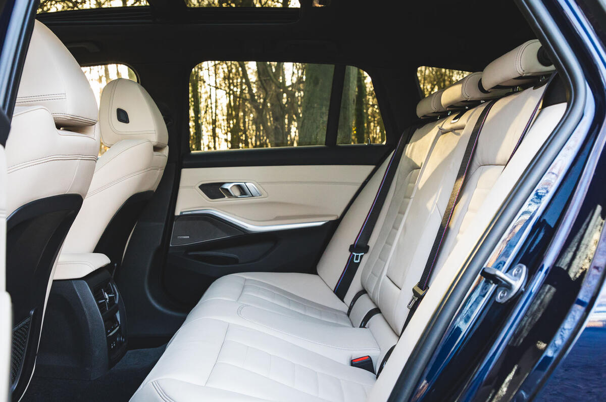 BMW 3 Series Touring 2020 road test review - rear seats