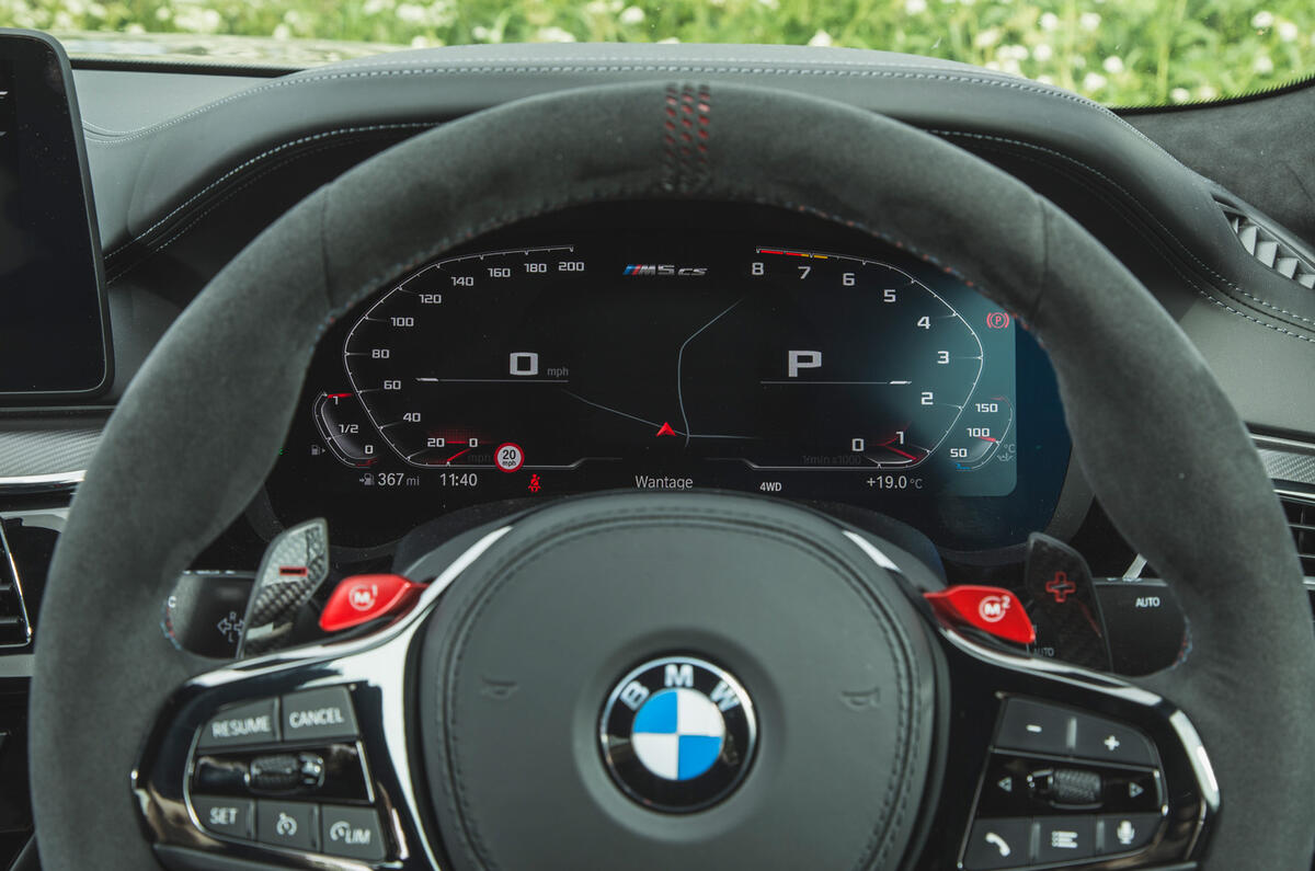 16 BMW M5 CS 2021 RT instruments 16 BMW M5 CS 2021 RT instruments