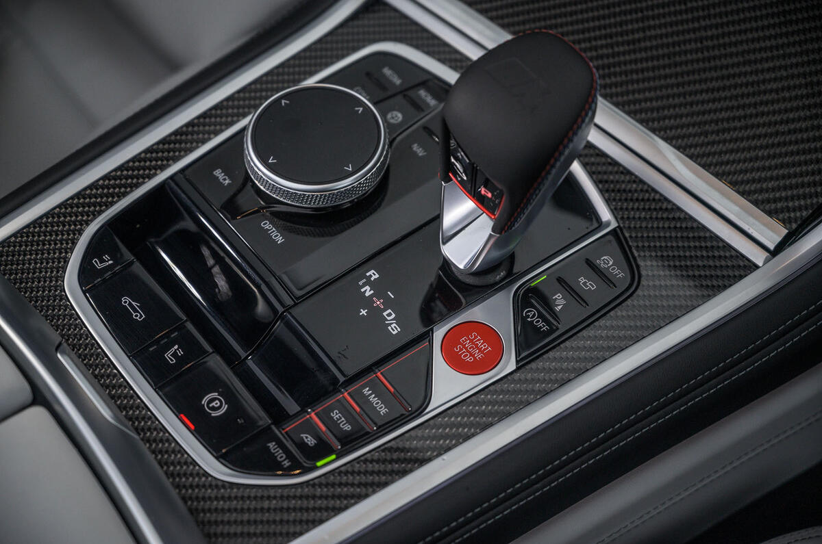 BMW M8 Competition convertible 2020 road test review - centre console BMW M8 Competition convertible 2020 road test review - centre console