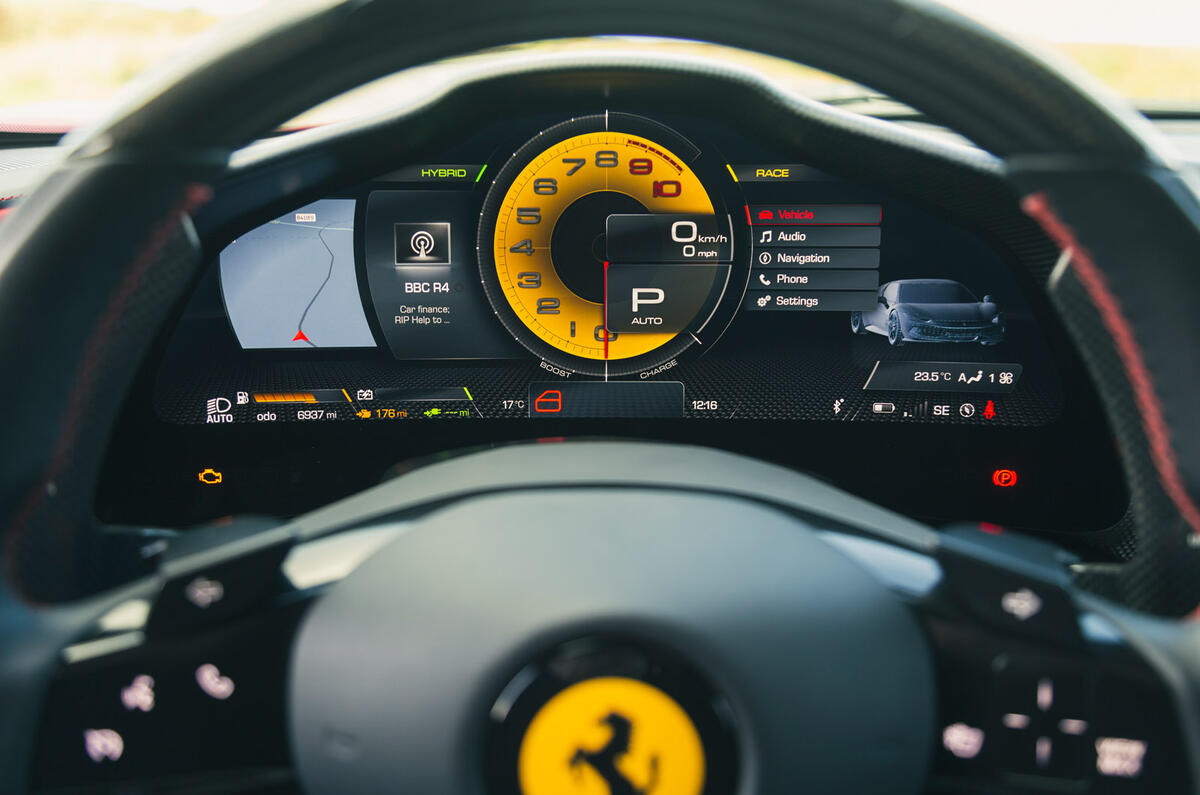 16 Ferrari 296 GTB RT 2023 infotainment 16 Ferrari 296 GTB RT 2023 infotainment