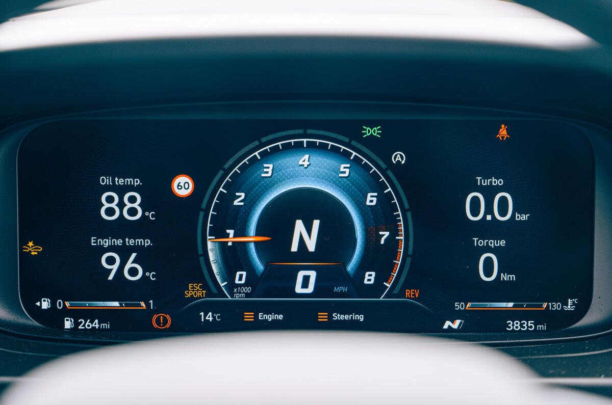 16 Hyundai i20 N 2021 RT instruments