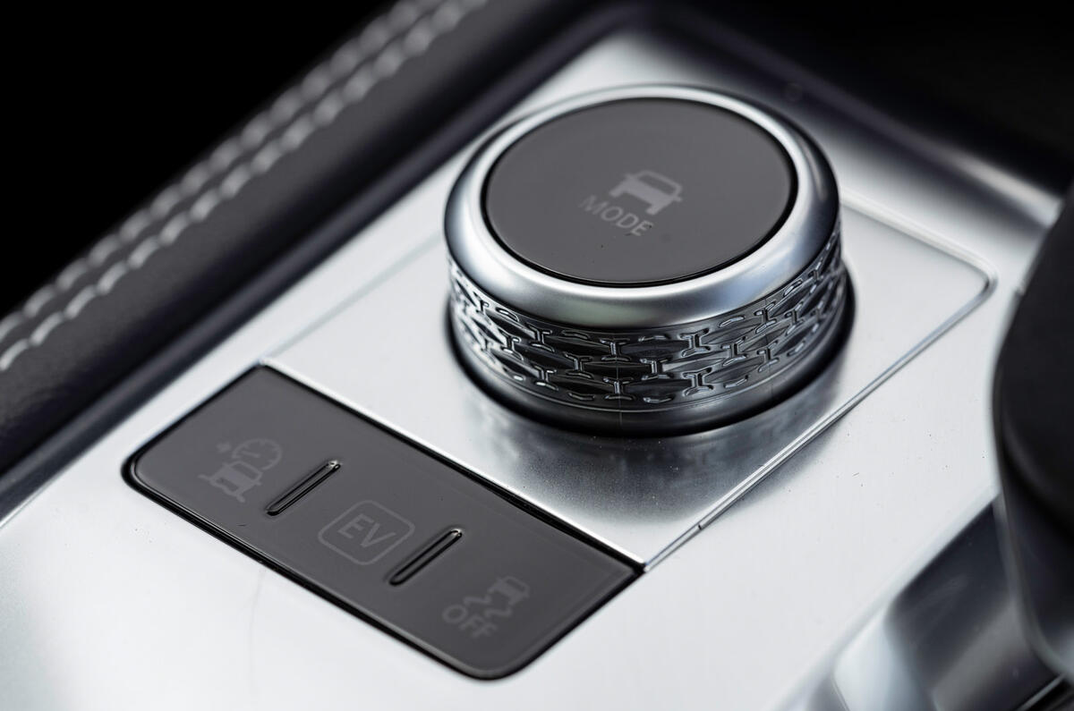 16 Jaguar F Pace P400e 2021 road test review terrain controls