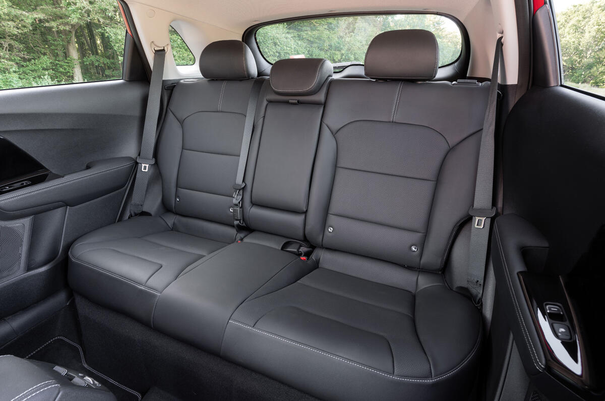 16 Kia Niro 2021 road test review rear seats