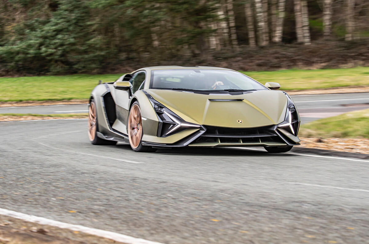 16 lamborghini sian 2021 uk first drive review cornering front 16 lamborghini sian 2021 uk first drive review cornering front