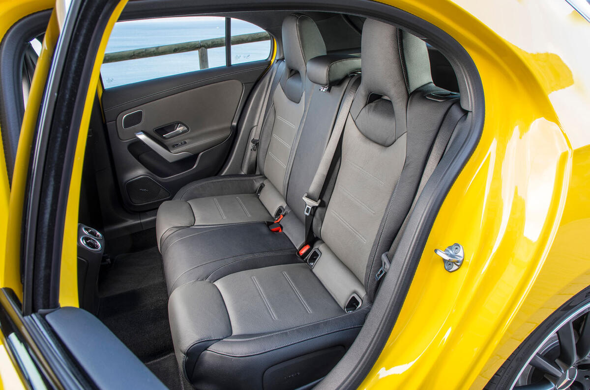 Mercedes-AMG A35 2018 review - rear seats