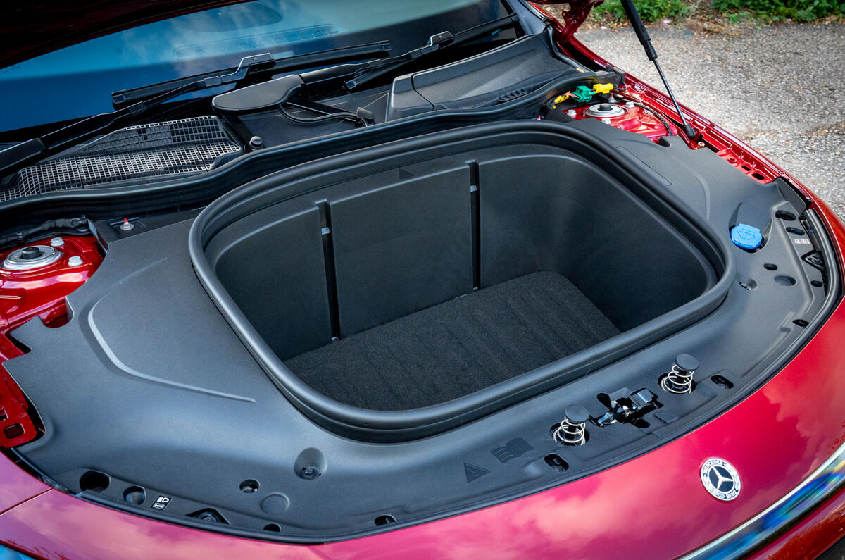 16 Mercedes Benz CLA EV 2026 Autocar road test review frunk