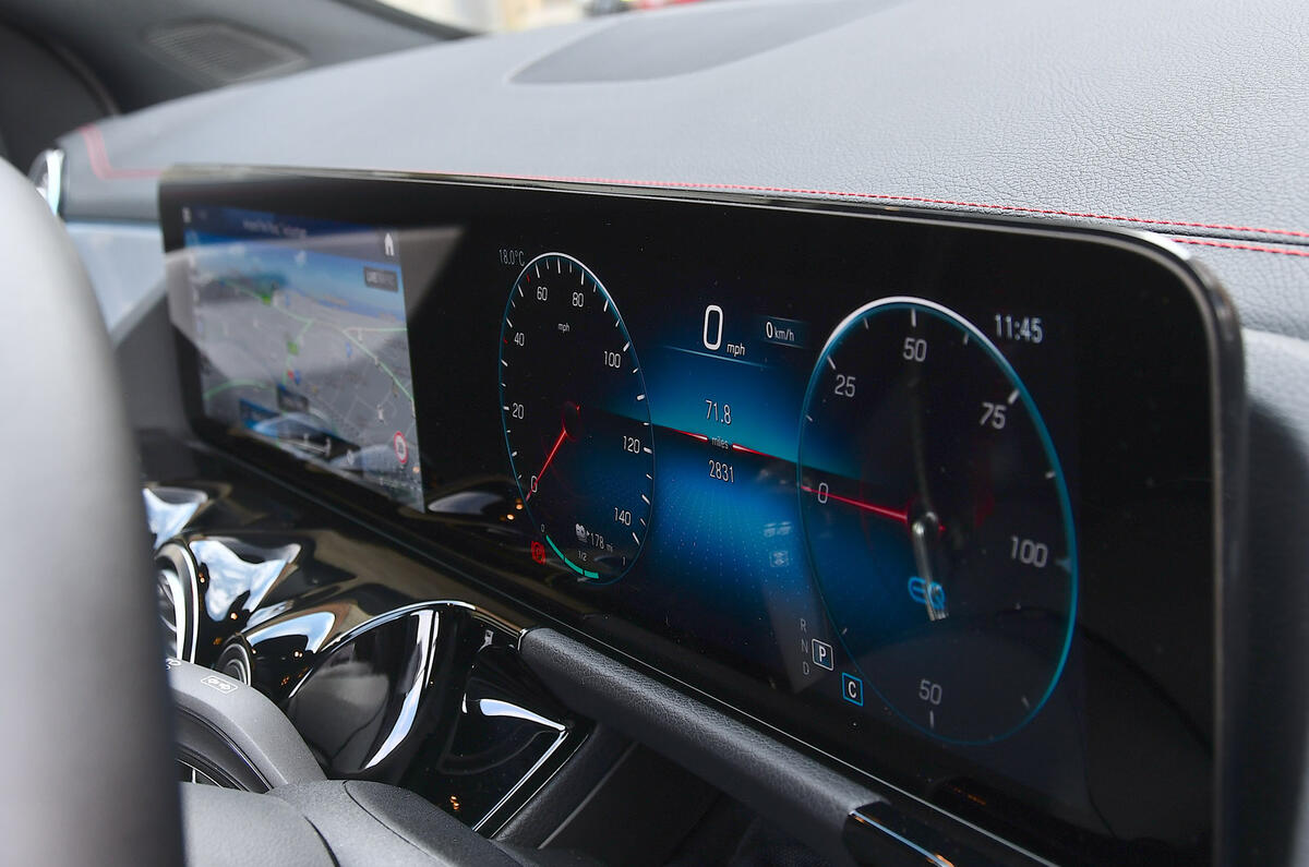 16 Mercedes Benz EQA 2021 road test review instruments 16 Mercedes Benz EQA 2021 road test review instruments