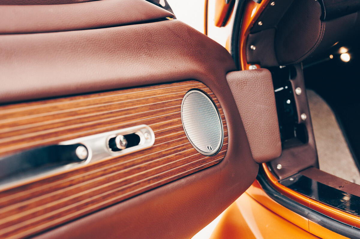 16 Morgan Supersport 2025 Autocar road test review door hinge speaker doorhandle