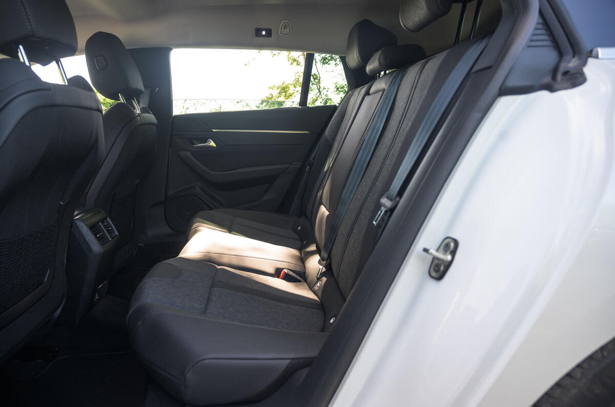 Peugeot 508 SW Hybrid 2020 road test review - rear seats
