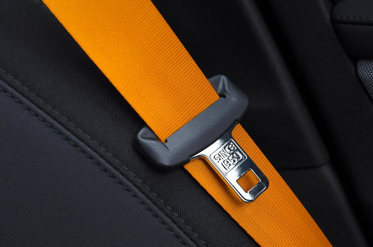 16 Polestar 2 BST Edition 270 RT 2023 yellow volvo seat belt since 1959