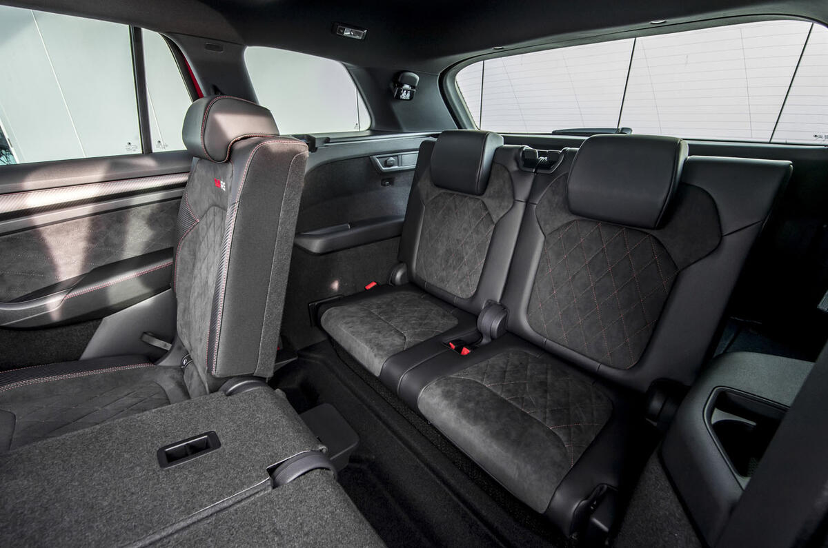 Skoda Kodiaq vRS 2019 road test review - rear seats
