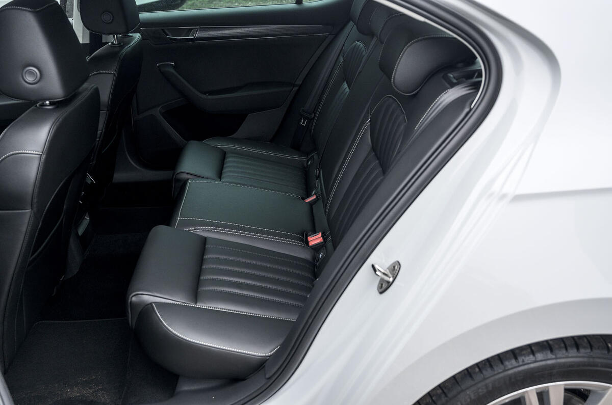 Skoda Superb iV 2020 road test review - rear seats