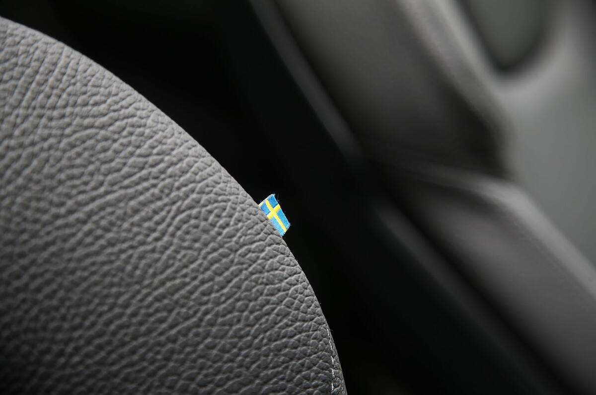 Volvo V60 2018 road test review Swedish flag