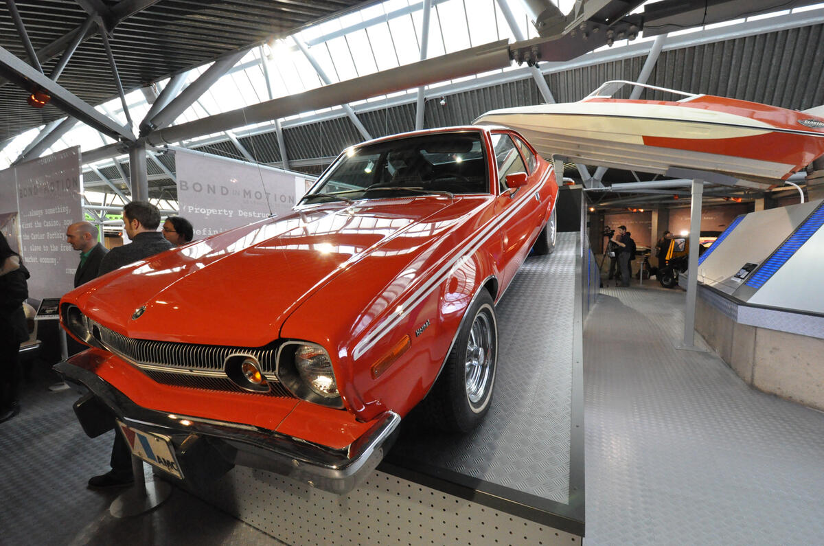 James Bond cars on display