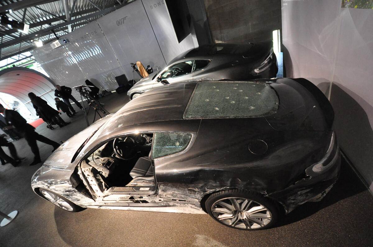 James Bond cars on display