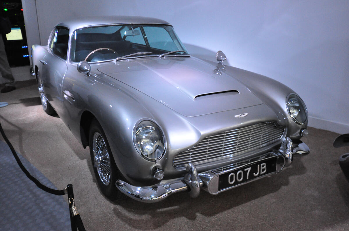 James Bond cars on display