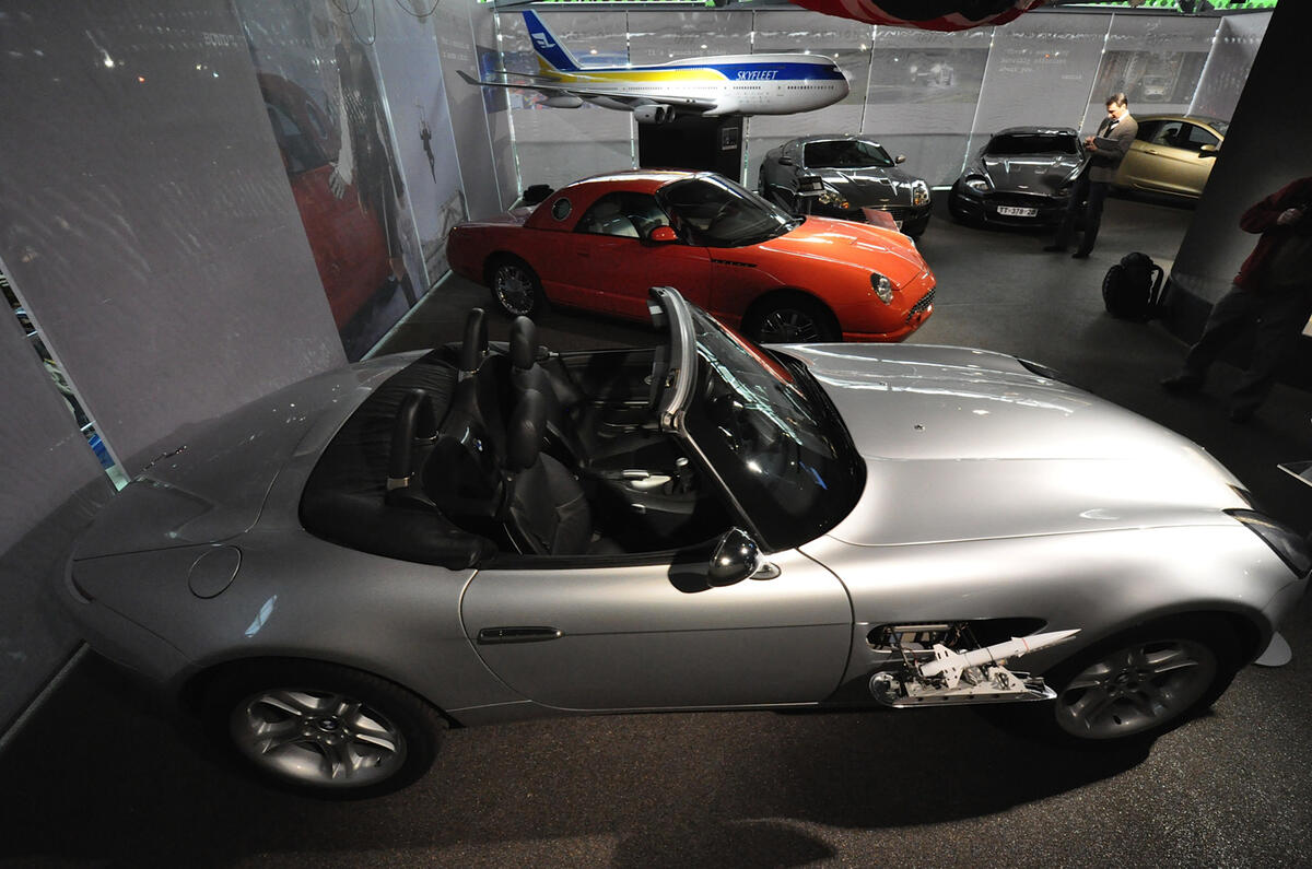 James Bond cars on display