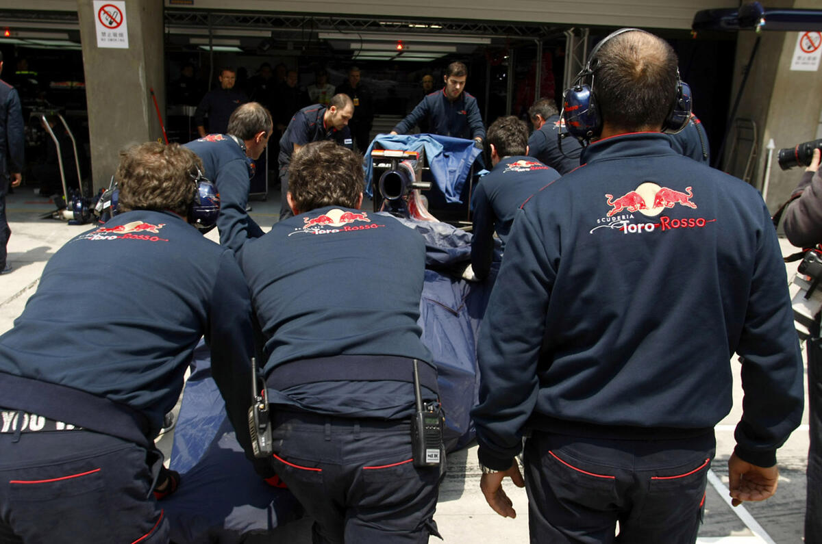 Hamilton fastest; Buemi crashes