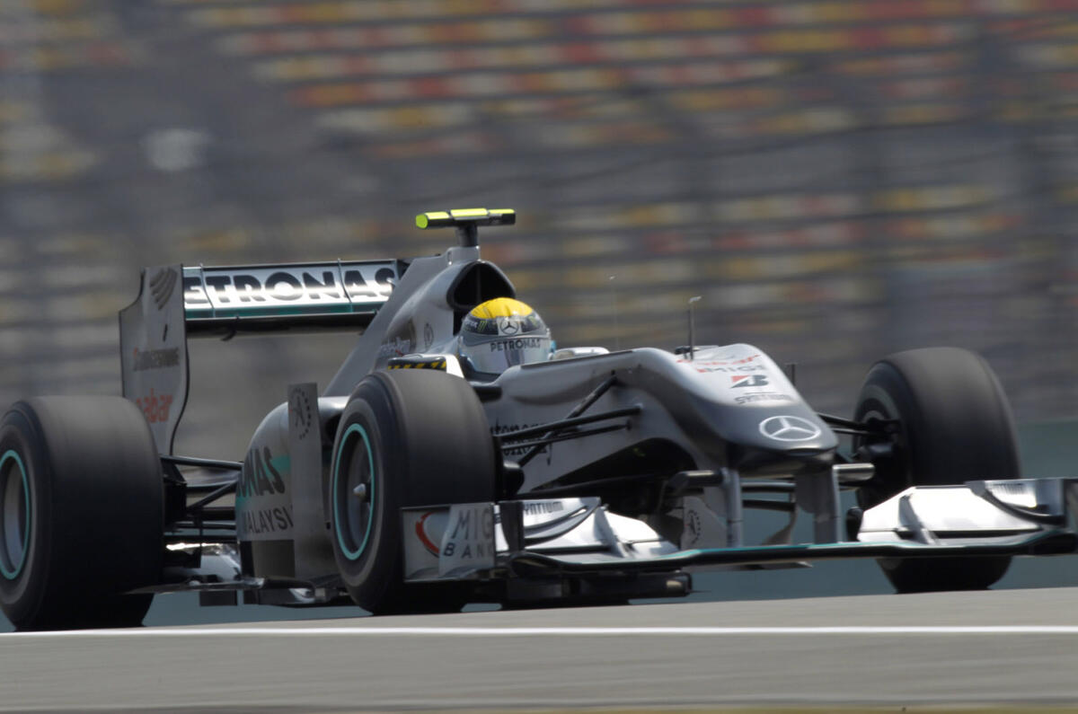 Hamilton fastest; Buemi crashes