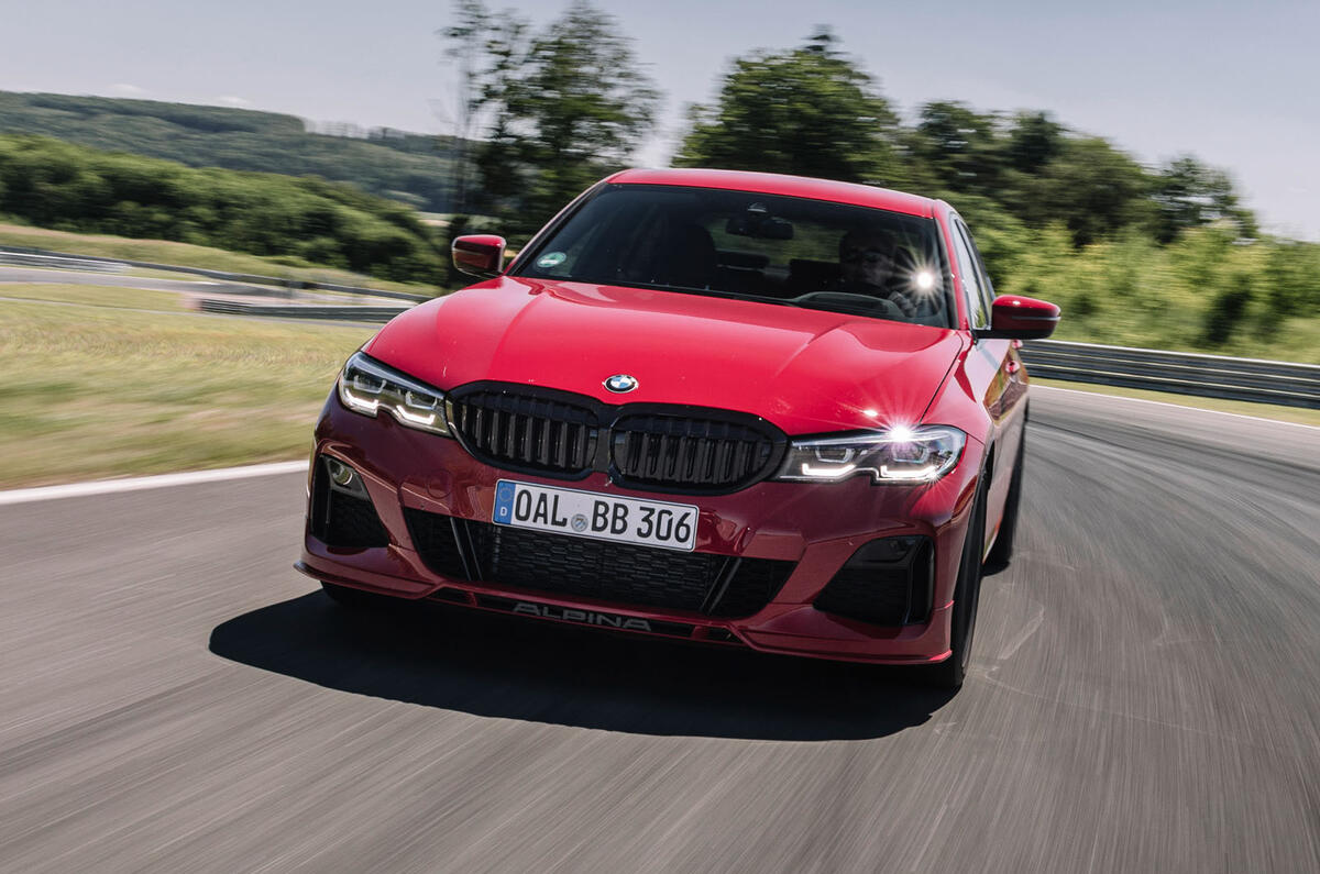 Alpina B3 2020 road test review - track nose Alpina B3 2020 road test review - track nose