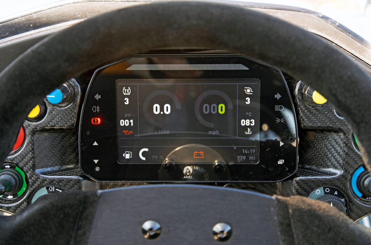 Ariel Atom 4 2019 road test review - instruments