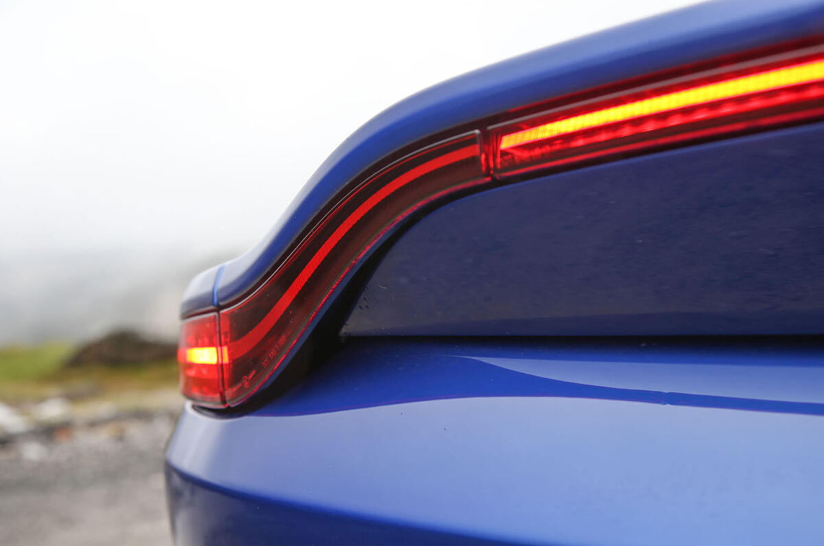 Aston Martin Vantage 2018 review rear lights