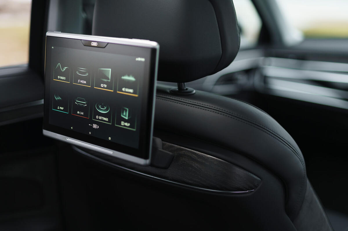 Audi A8 60 TFSIe 2020 road test review - infotainment Audi A8 60 TFSIe 2020 road test review - infotainment