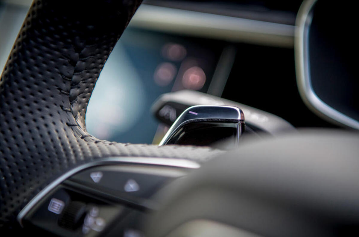 Audi RS Q3 Sportback 2020 road test review - paddle shifters