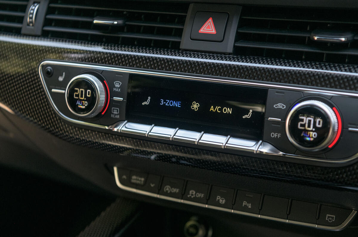 Audi S4 TDI 2019 road test review - climate controls