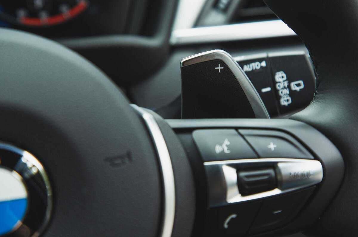 BMW X2 M35i 2019 road test review - paddle shifters